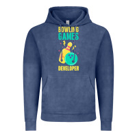 Vintage Denim Bowling Games Developer Vintage Hoodie - lanVoArt