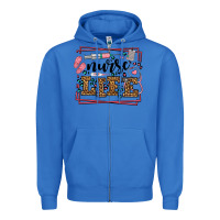 True Royal Nurse life leopard frame Zipper Hoodie - LillyAllenDesigns