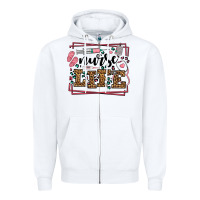 White Nurse life leopard frame Zipper Hoodie - LillyAllenDesigns