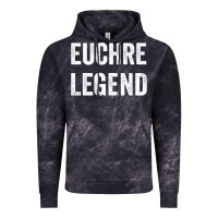 Cloud Black Euchre Legend Best Euchre Card Board Game Player Gift Vintage Hoodie - lanVoArt