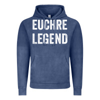 Vintage Denim Euchre Legend Best Euchre Card Board Game Player Gift Vintage Hoodie - lanVoArt