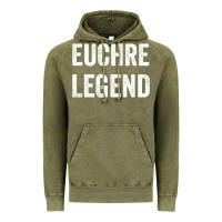 Vintage Olive Euchre Legend Best Euchre Card Board Game Player Gift Vintage Hoodie - lanVoArt