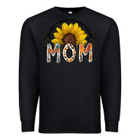 Black mom sunflower Premium Sweatshirt - RacoonDesign