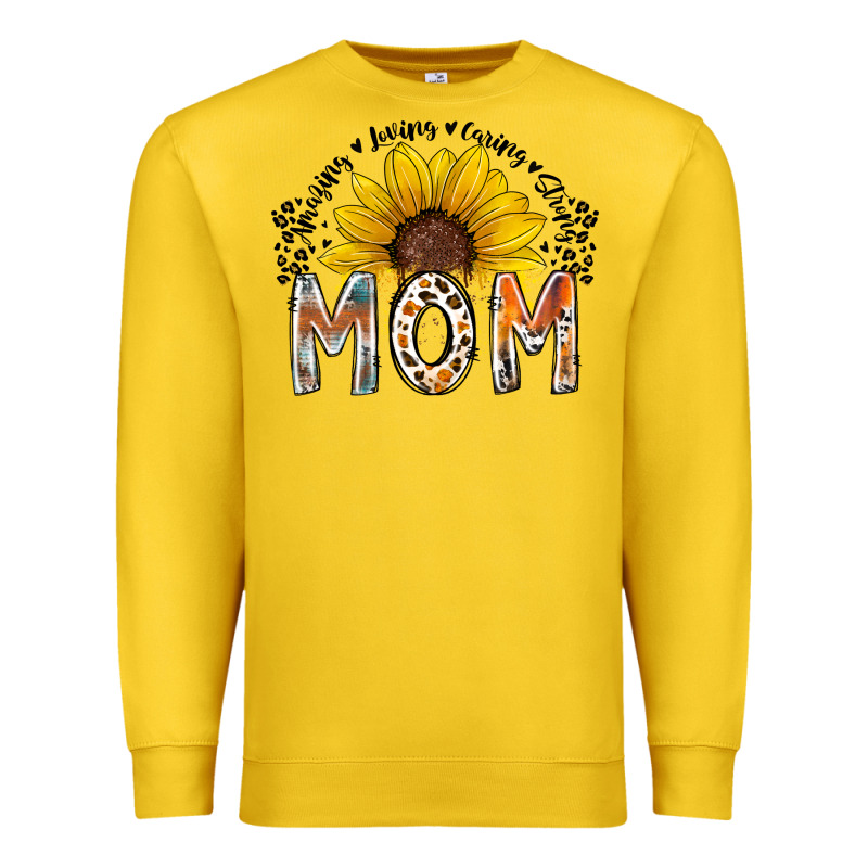 Mom Sunflower Premium Sweatshirt by RacoonDesign | Teevron