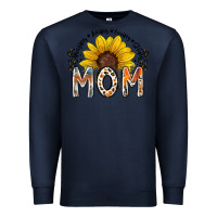 Navy mom sunflower Premium Sweatshirt - RacoonDesign