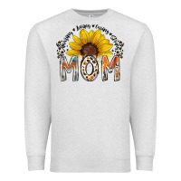Oatmeal Heather mom sunflower Premium Sweatshirt - RacoonDesign
