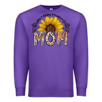Purple mom sunflower Premium Sweatshirt - RacoonDesign