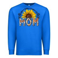 True Royal mom sunflower Premium Sweatshirt - RacoonDesign