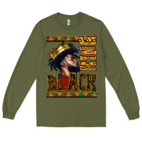 Army Green black king Long Sleeve Tee - CowGirlArtShop