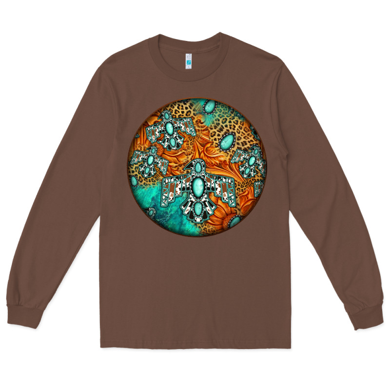 Western Pattern Circle Long Sleeve Tee by Jasminsmagicworld | Teevron