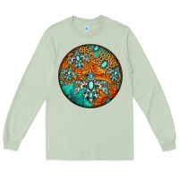 Matcha western pattern circle Long Sleeve Tee - Jasminsmagicworld