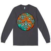 Smoke western pattern circle Long Sleeve Tee - Jasminsmagicworld