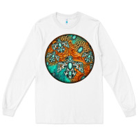 White western pattern circle Long Sleeve Tee - Jasminsmagicworld