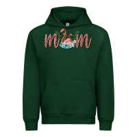 Forest Green mom flamingo Urban Hoodie - BarkalooDesign