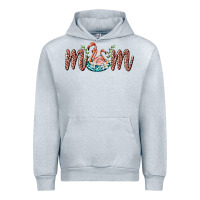 Heather Grey mom flamingo Urban Hoodie - BarkalooDesign