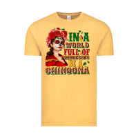 Vintage Mustard In a world full of princesses be a chingona Vintage Tee - NancyCooperArtShop
