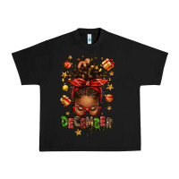 Black december girl christmas afro messy bun Urban Heavy Tee - texasbilliewilder