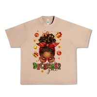 Burro december girl christmas afro messy bun Urban Heavy Tee - texasbilliewilder