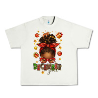 Pistachio december girl christmas afro messy bun Urban Heavy Tee - texasbilliewilder