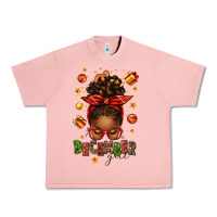 Salmon december girl christmas afro messy bun Urban Heavy Tee - texasbilliewilder