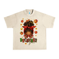 Sandshell december girl christmas afro messy bun Urban Heavy Tee - texasbilliewilder