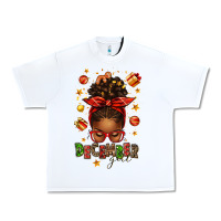 White december girl christmas afro messy bun Urban Heavy Tee - texasbilliewilder