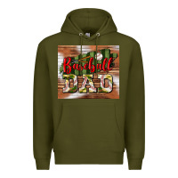 Army Green baseball dad tumbler Premium Hoodie - BundleAndBundleShop