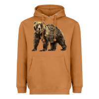 Meerkat Brown Bear Heavyweight Hoodie - LillyAllenDesigns