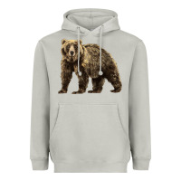 Moon Dust Brown Bear Heavyweight Hoodie - LillyAllenDesigns