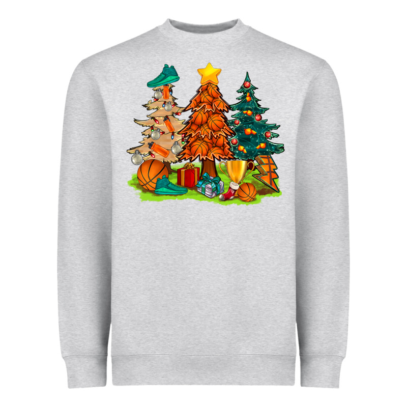 Christmas Basketball Trees Bbs Heavyweight Sweatshirt by BundleAndBundleShop | Teevron