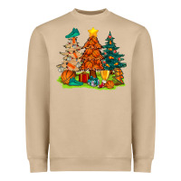 Mushroom christmas basketball trees bbs Heavyweight Sweatshirt - BundleAndBundleShop