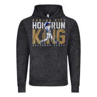 Vintage Black salvador pérez home run king Vintage Hoodie - lanVoArt