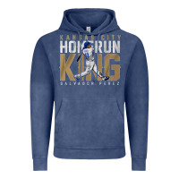 Vintage Denim salvador pérez home run king Vintage Hoodie - lanVoArt