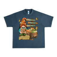 Midnight Navy Pumpkin patch hayrides and corn maze Urban Heavy Tee - NancyCooperArtShop