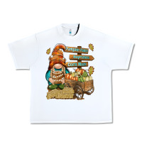 White Pumpkin patch hayrides and corn maze Urban Heavy Tee - NancyCooperArtShop