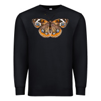 Black Common Buckeye Butterfly Premium Sweatshirt - LillyAllenDesigns