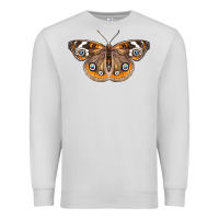 Dove Grey Common Buckeye Butterfly Premium Sweatshirt - LillyAllenDesigns