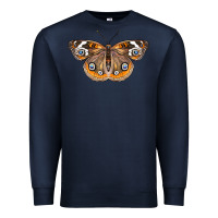 Navy Common Buckeye Butterfly Premium Sweatshirt - LillyAllenDesigns