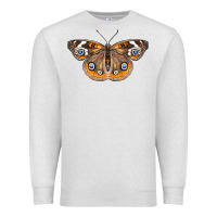 Oatmeal Heather Common Buckeye Butterfly Premium Sweatshirt - LillyAllenDesigns