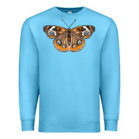 Ocean Blue Common Buckeye Butterfly Premium Sweatshirt - LillyAllenDesigns