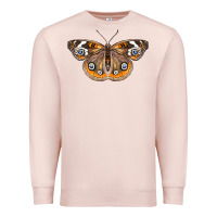Pale Pink Common Buckeye Butterfly Premium Sweatshirt - LillyAllenDesigns
