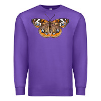 Purple Common Buckeye Butterfly Premium Sweatshirt - LillyAllenDesigns