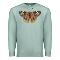 Seafoam Common Buckeye Butterfly Premium Sweatshirt - LillyAllenDesigns