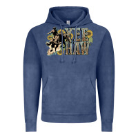 Vintage Denim Yee haw Cowboy western Vintage Hoodie - HowdyJamesFarm