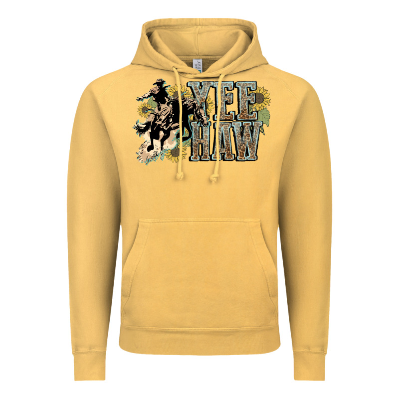 Yee Haw Cowboy Western Vintage Hoodie by HowdyJamesFarm | Teevron