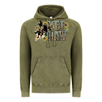 Vintage Olive Yee haw Cowboy western Vintage Hoodie - HowdyJamesFarm