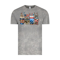 Cloud Rock 4th of july skeleton coffee cups Vintage Tee - Jasminsmagicworld