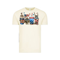Vintage Arctic 4th of july skeleton coffee cups Vintage Tee - Jasminsmagicworld
