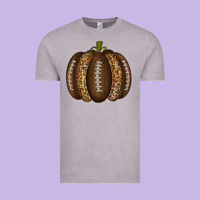 American Football Pumpkin Vintage Tee Designed By Texasbilliewilder