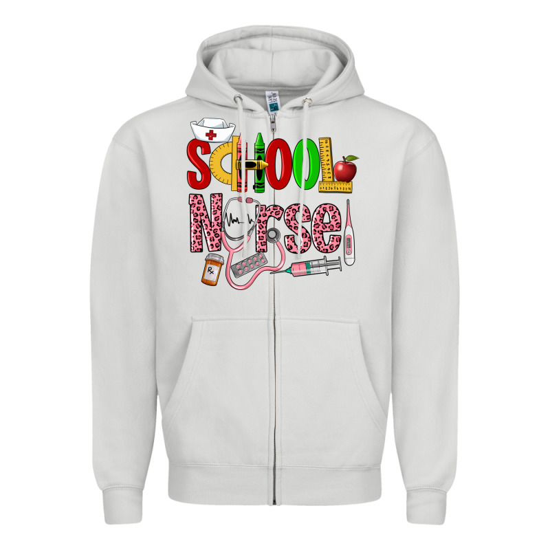 School Nurse Zipper Hoodie by LillyAllenDesigns | Teevron